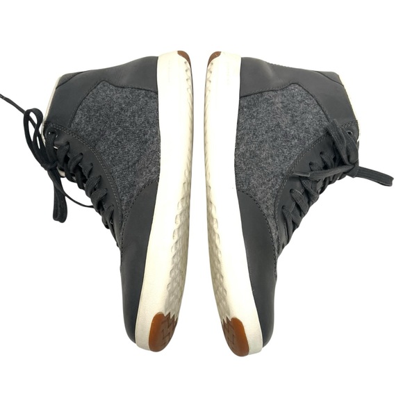 Cole Haan GrandPro Gray Leather & Wool Hi Top Casual Sneakers Women’s 7.5 - Picture 11 of 14